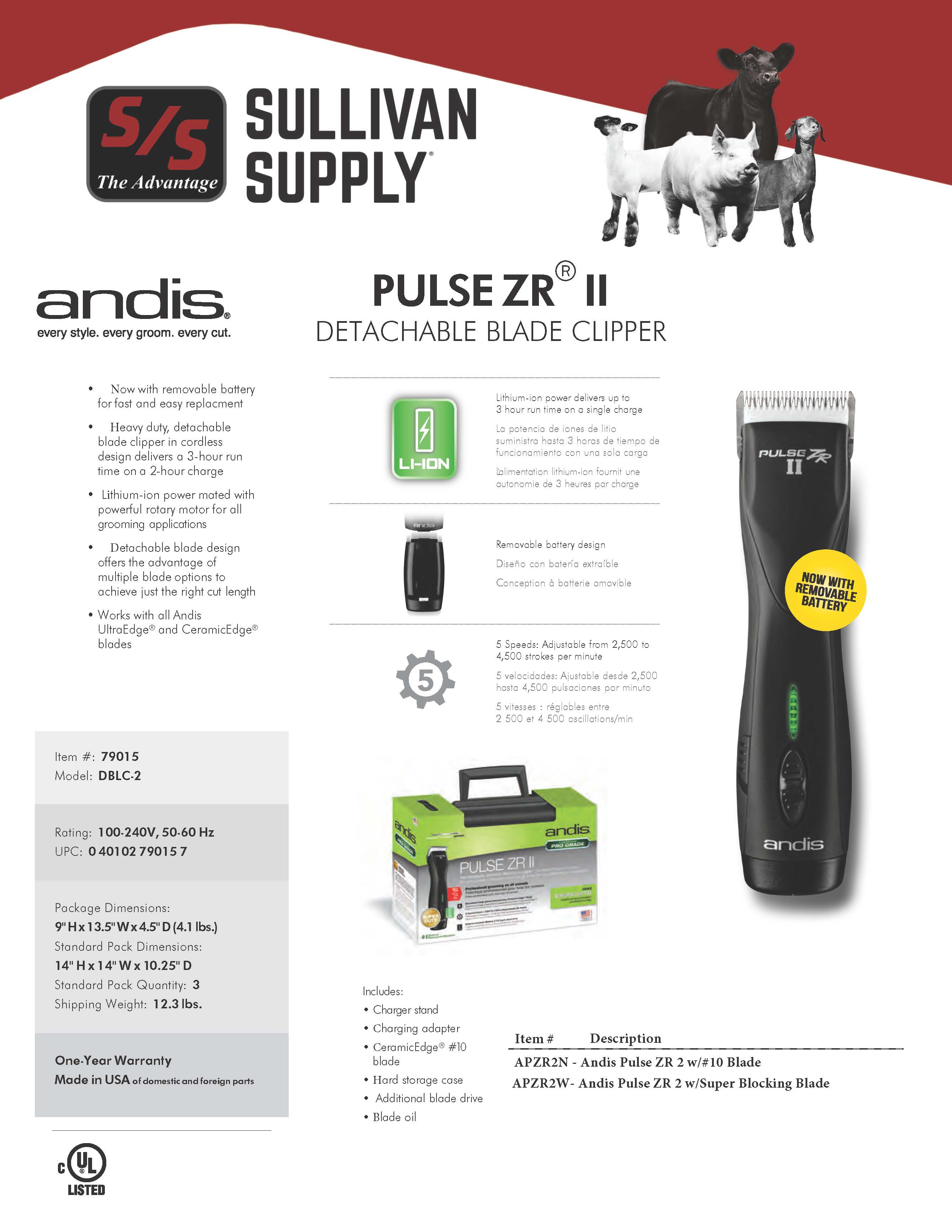 andis pulse zr 2 clippers