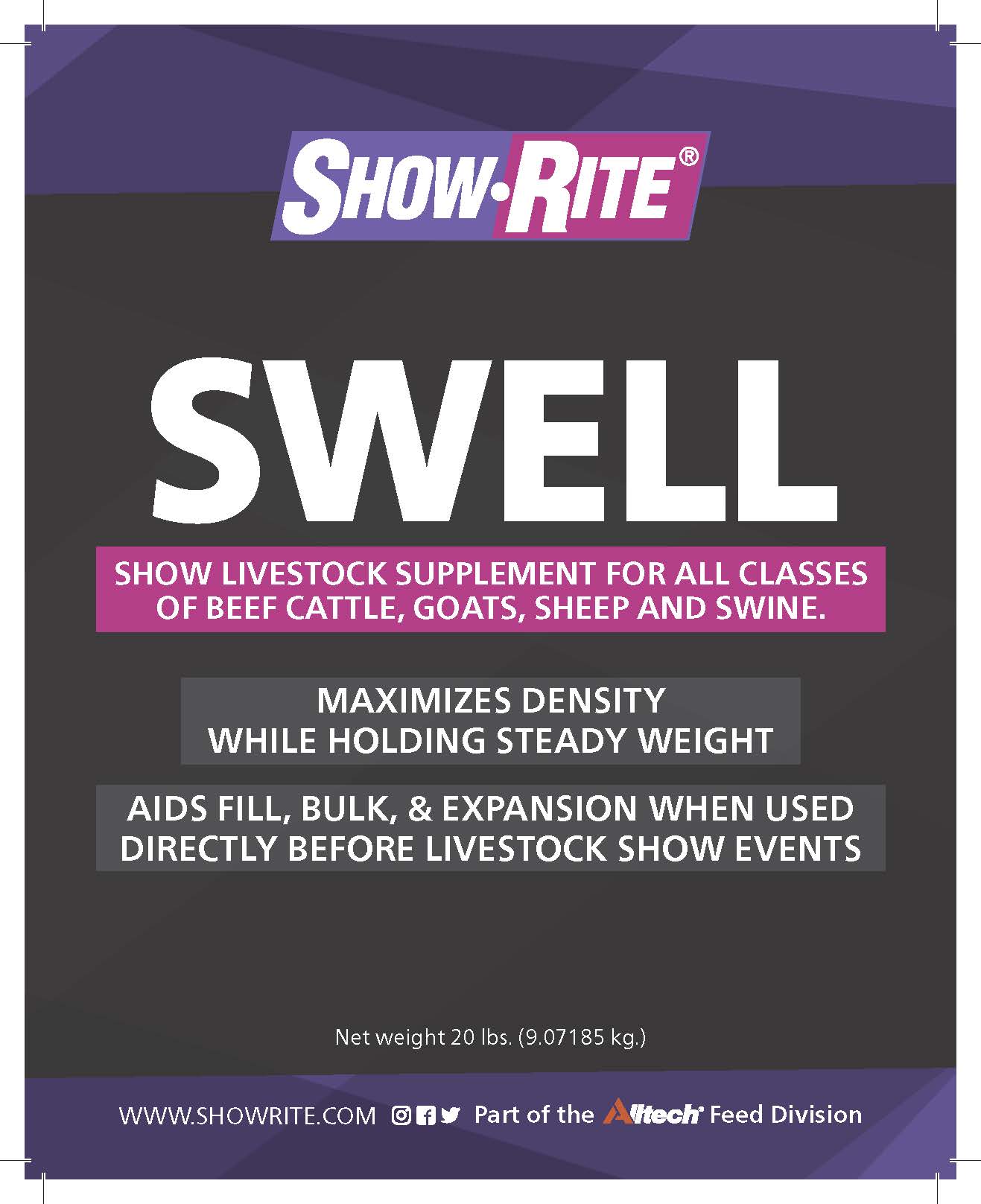 Showrite Swell Livestock Top Dress Supplement 