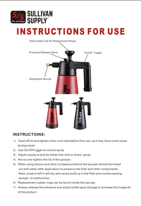 Sullivan's Heavy Duty Pump-Up Sprayer - Image 3