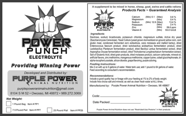Power punch, 1lb by purple power