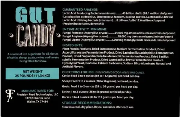 Gut candy, 25lb