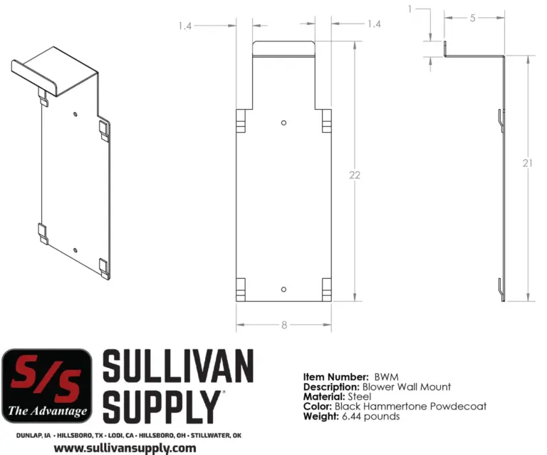 Blower wall mount - image 2
