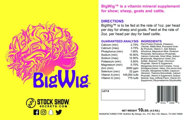 Big wig 10lb by stock show secrets