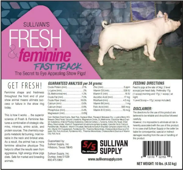 Fresh & feminine fast track pigs, 10lb