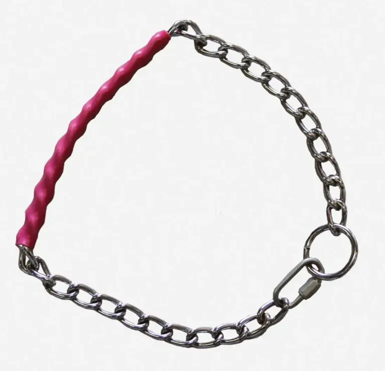 Goat chain w/ neon grip, pink