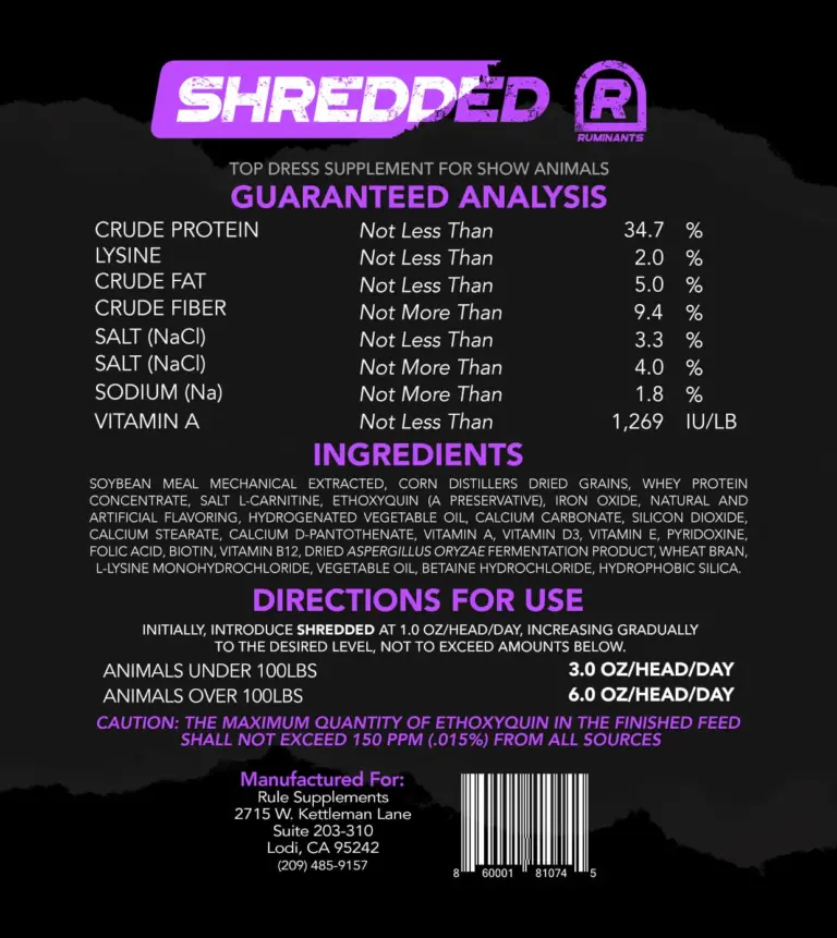 Shredded r, 25lb by rule - image 2