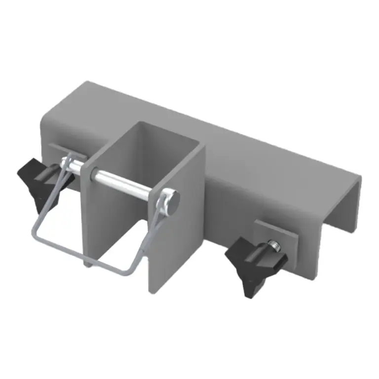 Aluminum shorty stall divider bracket - bottom