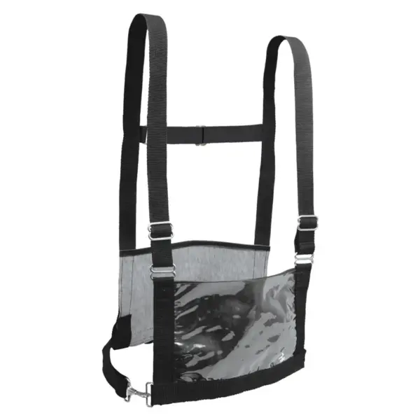 Black adjustable nylon exhibitor's harness