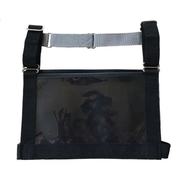 Black adjustable nylon exhibitor's harness