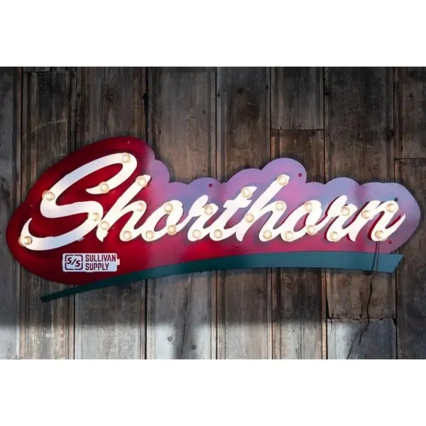 Breed 3d lit signs- shorthorn