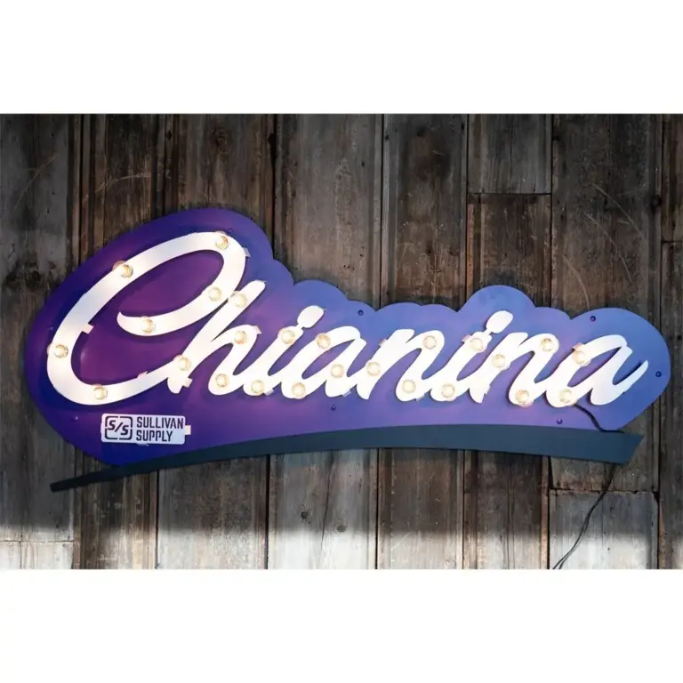 Breed 3d lit sign- chianina