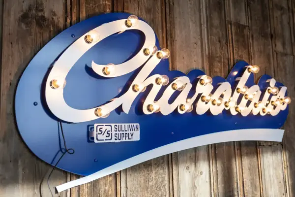 Breed 3d lit sign- charolais