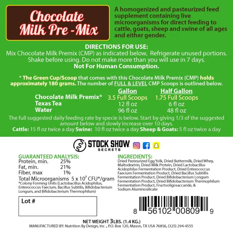 Chocolate Milk Pre-Mix, 3lb - Image 2