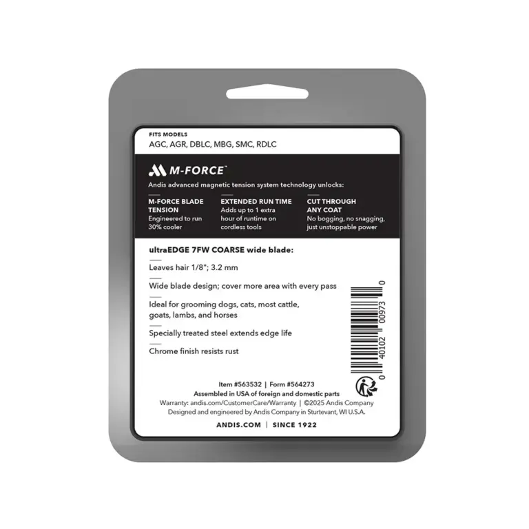 andis 7fw ultraedge m force wide blade