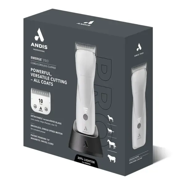 andis emerge pro clipper white ceramic #10 blade
